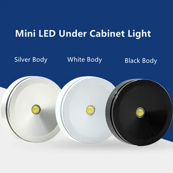 MiNi 3W Hõbe Keha LED Allvalgusti Pinnale Paigaldatud Musta Paneeli Spot Valgus, Ultra õhuke sisevalgustus Kodu Köögi Kapis Lamp