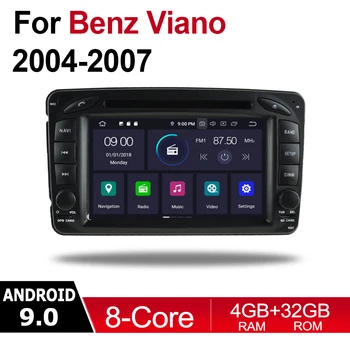 4GB android 9.0 auto dvd mängija Mercedes Benz Viana 2004~2007 NTG Multimeedia GPS Navigatsiooni Kaart Autoradio WiFI, BT