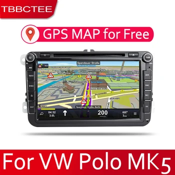 TBBCTEE Android 2 Din Auto raadio Multimeedia Video Mängija auto Stereo GPS KAART Volkswagen VW Polo MK5 2009~2013 Media Navi DVD